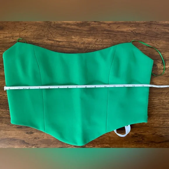 NWT Amanda Uprichard Sabine Crop Top in Jungle Size Medium - Picture 5 of 7